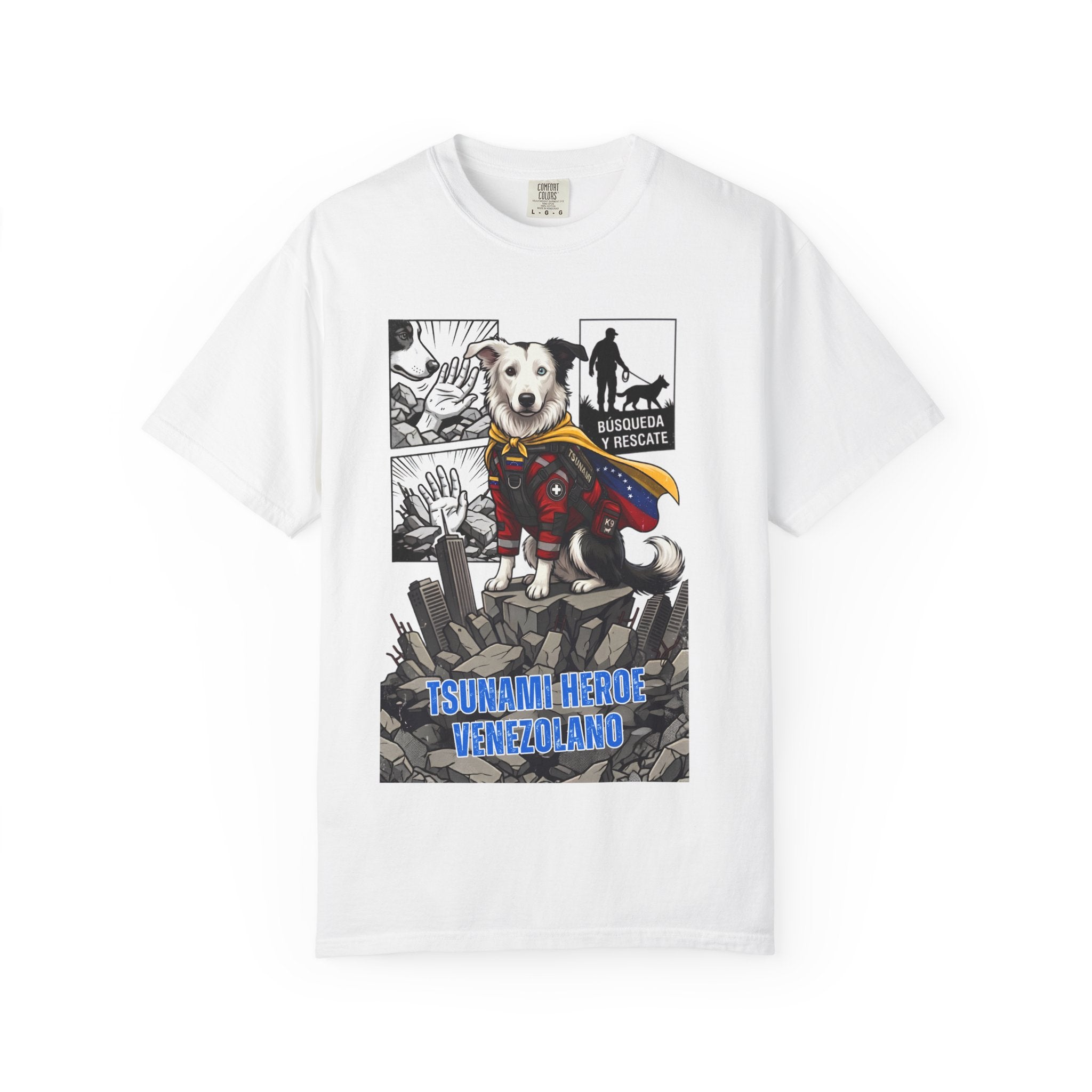 T-Shirt — 'Tsunami Hero Venezuela' Rescue Dog Graphic Tee