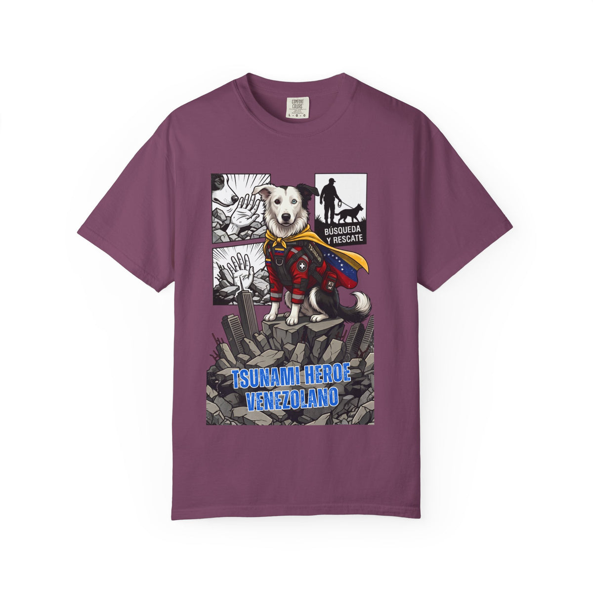 T-Shirt — 'Tsunami Hero Venezuela' Rescue Dog Graphic Tee
