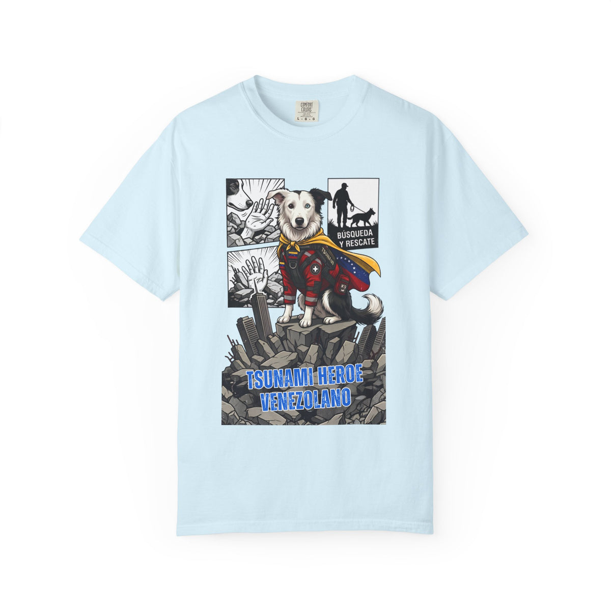 T-Shirt — 'Tsunami Hero Venezolano' Superdog Graphic Tee