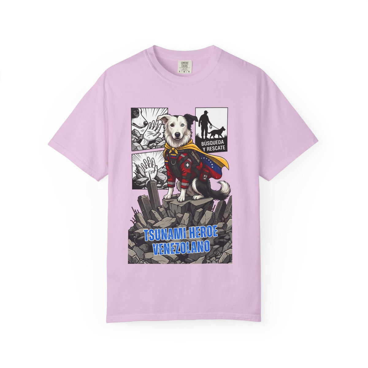T-Shirt — 'Tsunami Hero Venezuela' Rescue Dog Graphic Tee