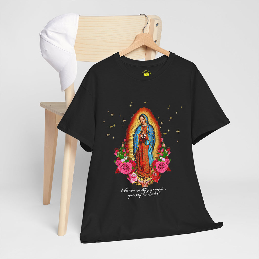 Virgin of Guadalupe T-Shirt — Nuestra Señora de Guadalupe Floral Devotional Tee