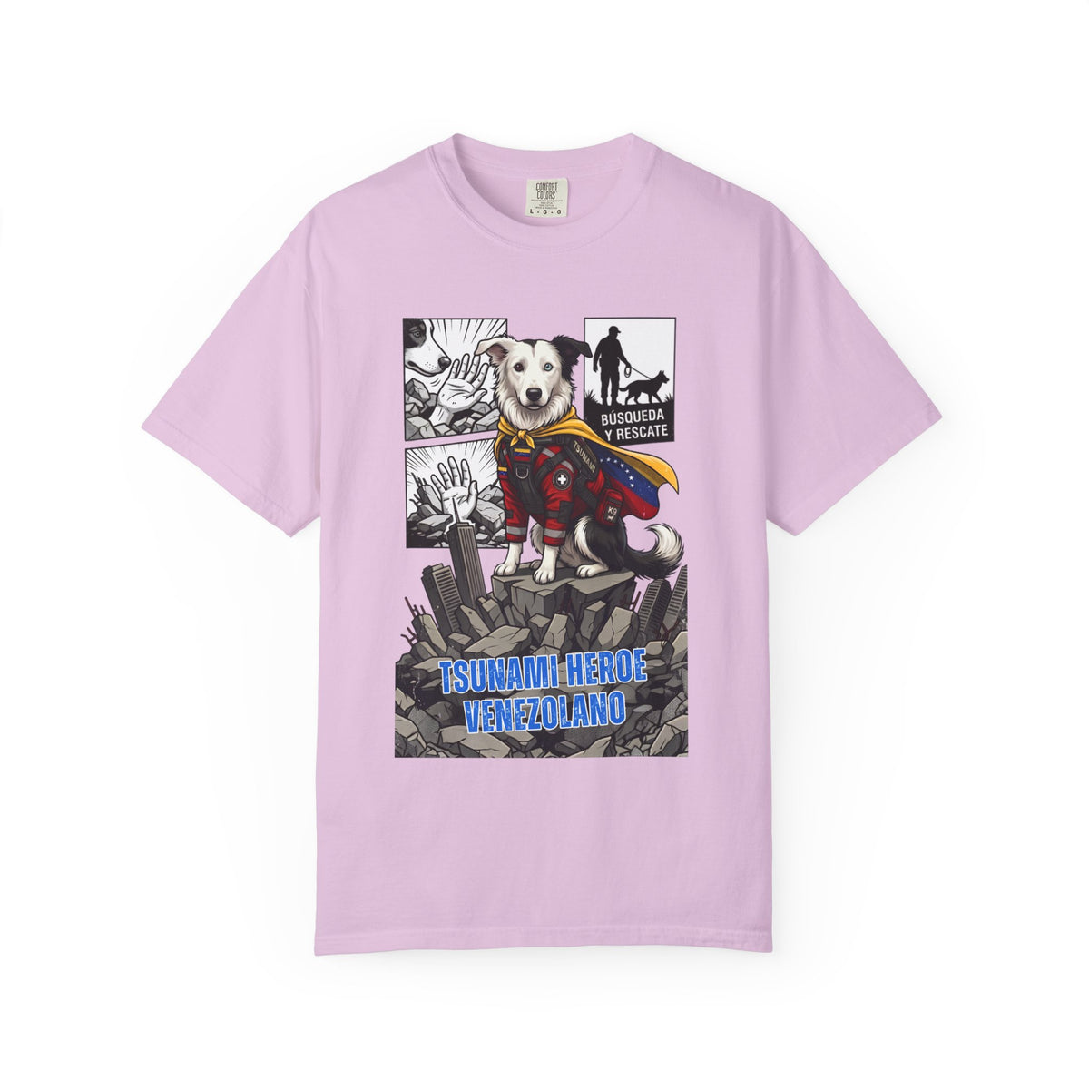 T-Shirt — 'Tsunami Hero Venezolano' Superdog Graphic Tee