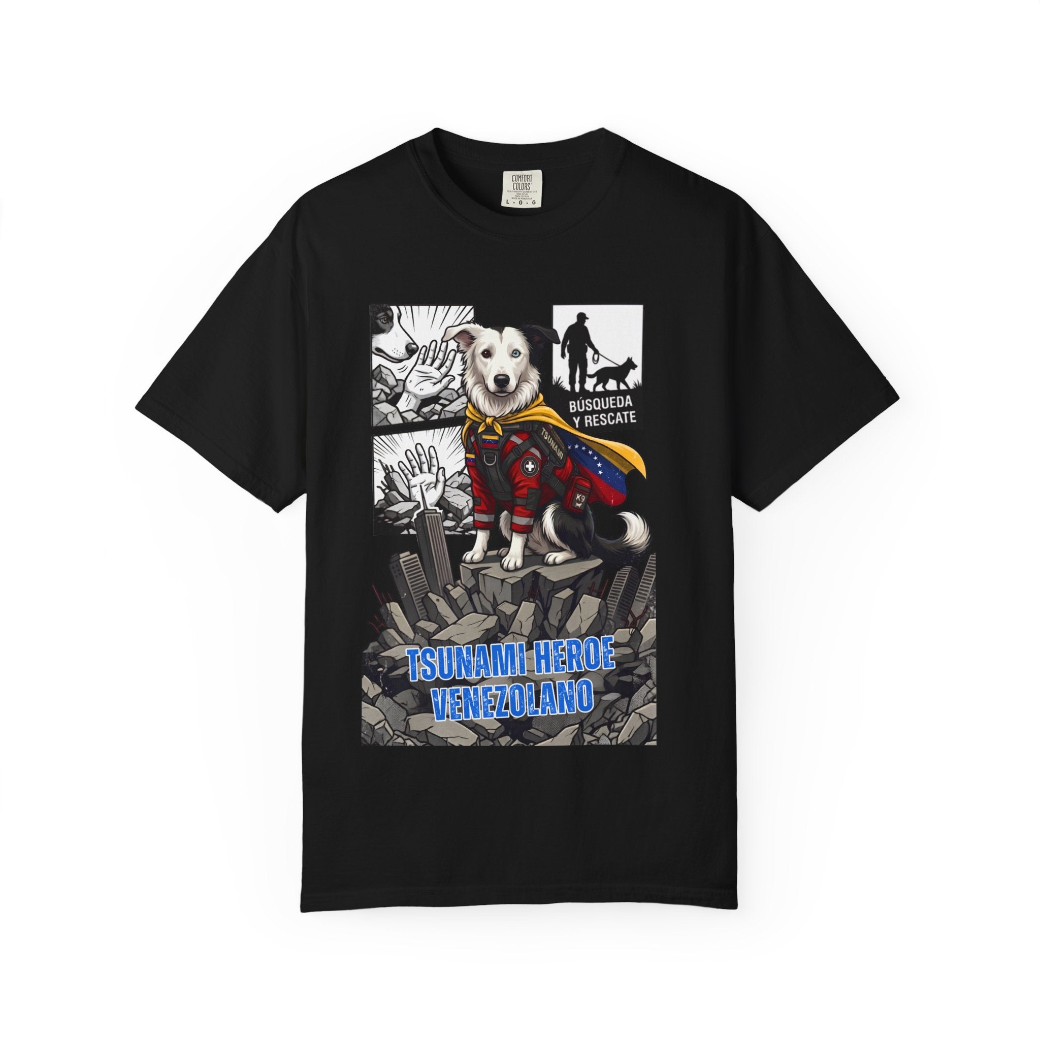 T-Shirt — 'Tsunami Hero Venezuela' Rescue Dog Graphic Tee