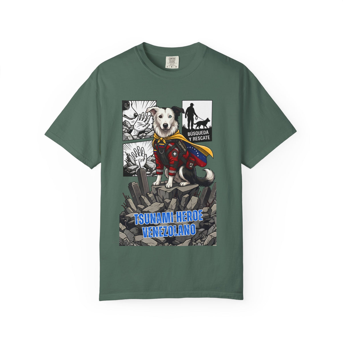 T-Shirt — 'Tsunami Hero Venezuela' Rescue Dog Graphic Tee