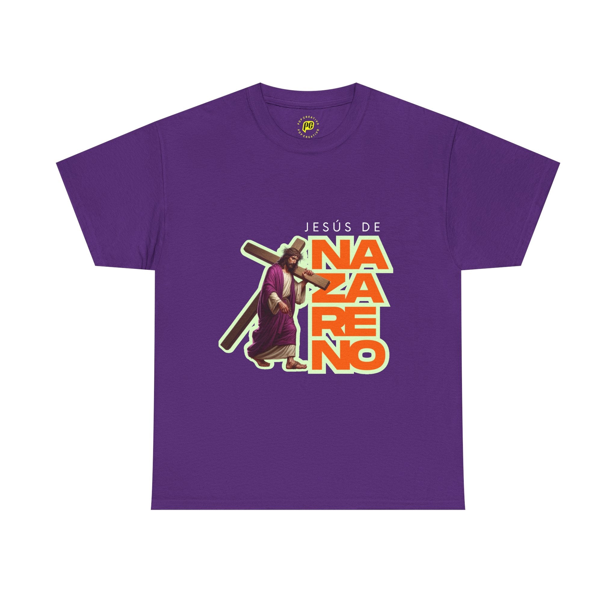 Jesus de Nazareno T-Shirt — Devotional Christian Tee for Holy Week & Church