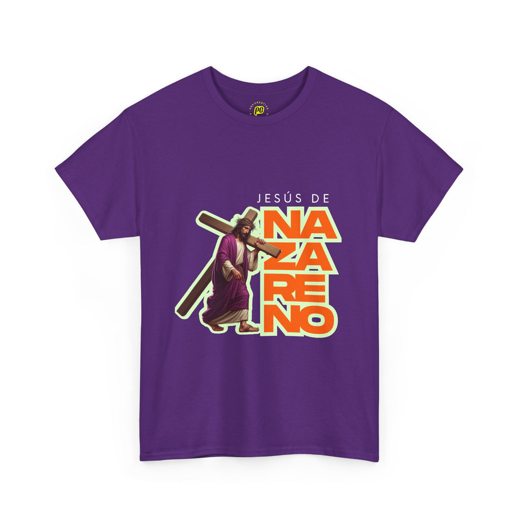 Jesus de Nazareno T-Shirt — Devotional Christian Tee for Holy Week & Church