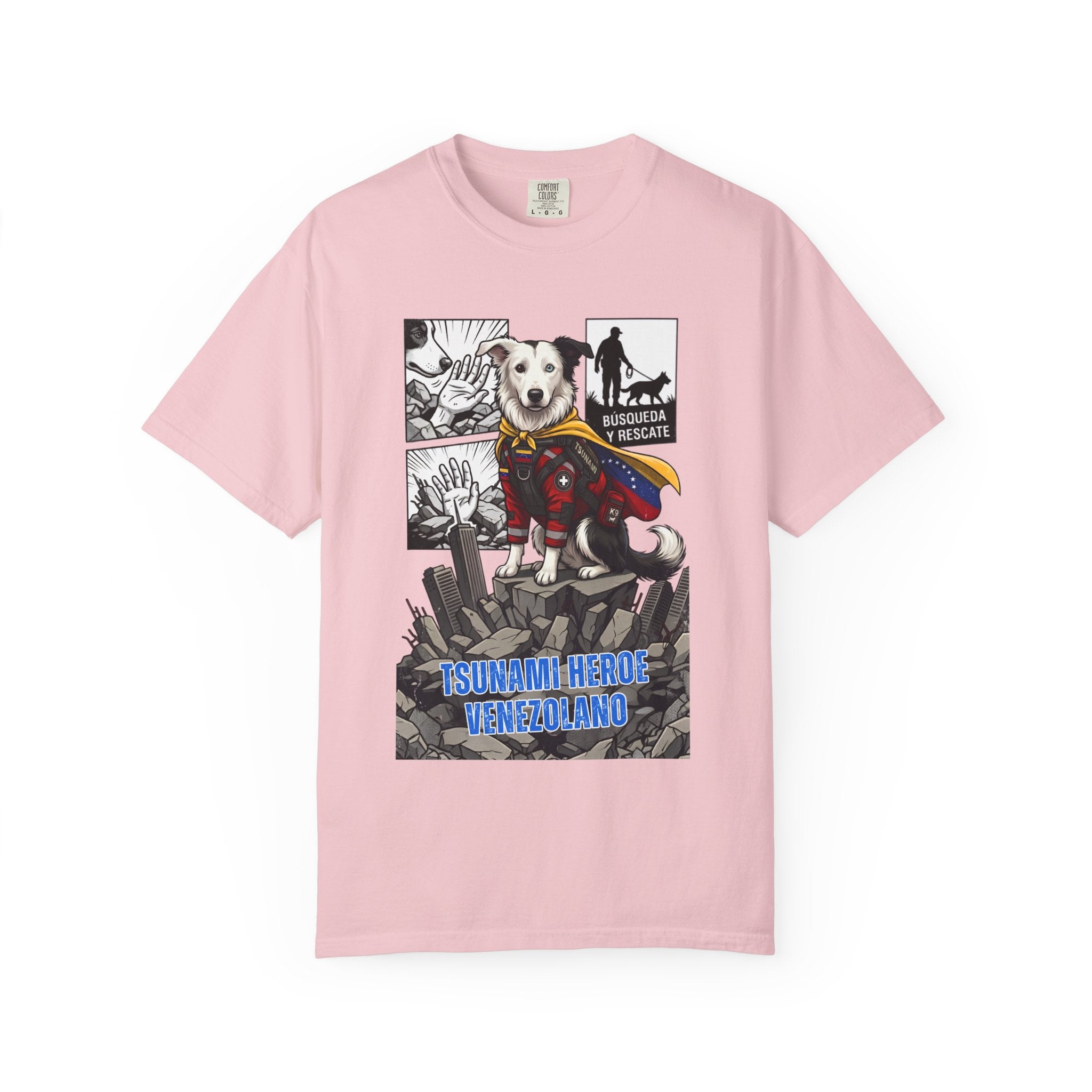 T-Shirt — 'Tsunami Hero Venezolano' Superdog Graphic Tee