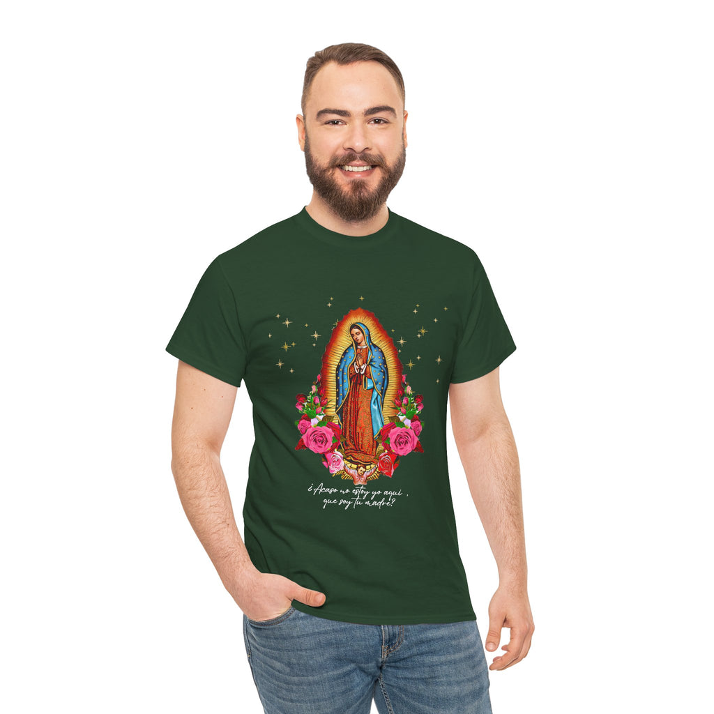 Virgin of Guadalupe T-Shirt — Nuestra Señora de Guadalupe Floral Devotional Tee