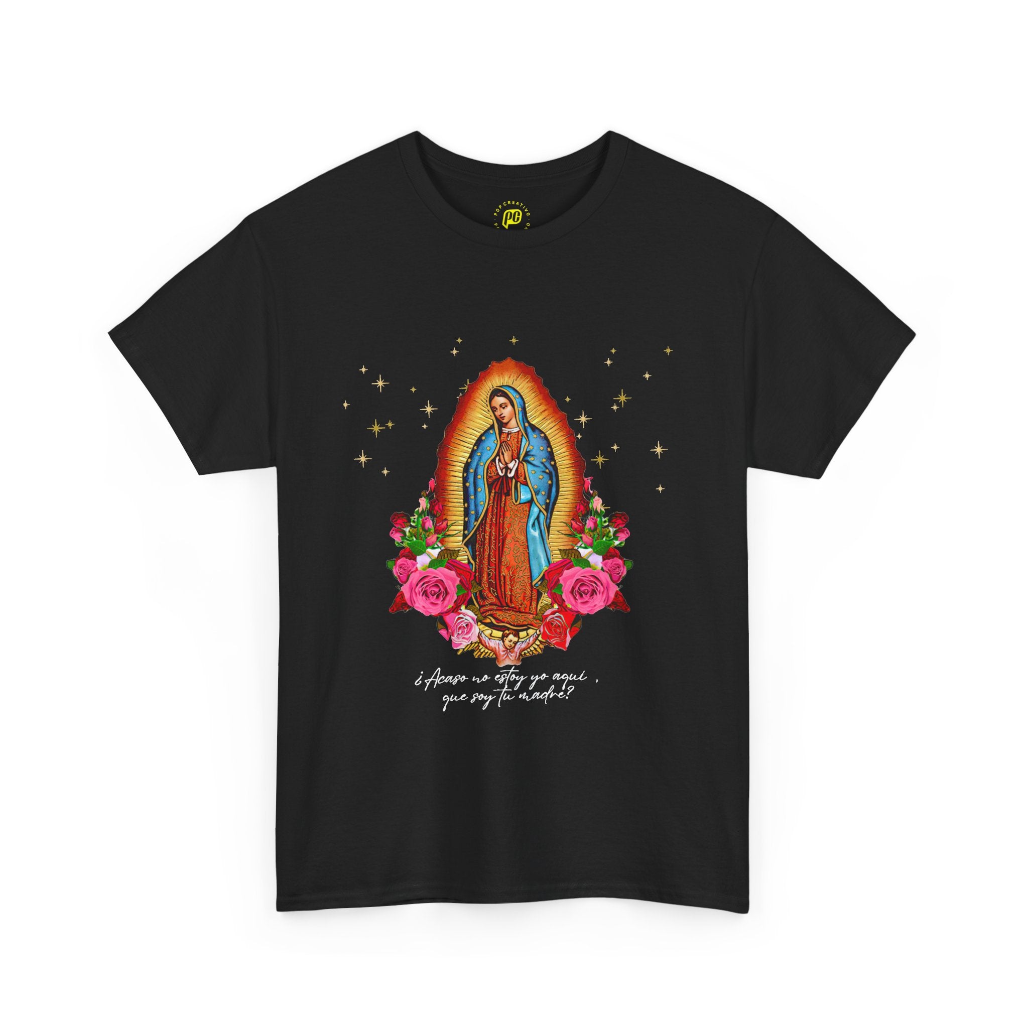 Virgin of Guadalupe T-Shirt — Nuestra Señora de Guadalupe Floral Devotional Tee