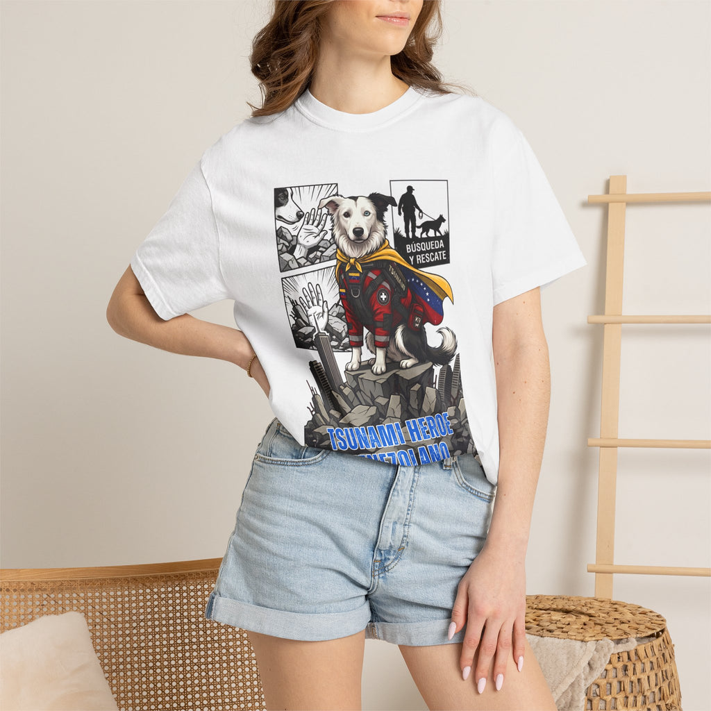 T-Shirt — 'Tsunami Hero Venezolano' Superdog Graphic Tee