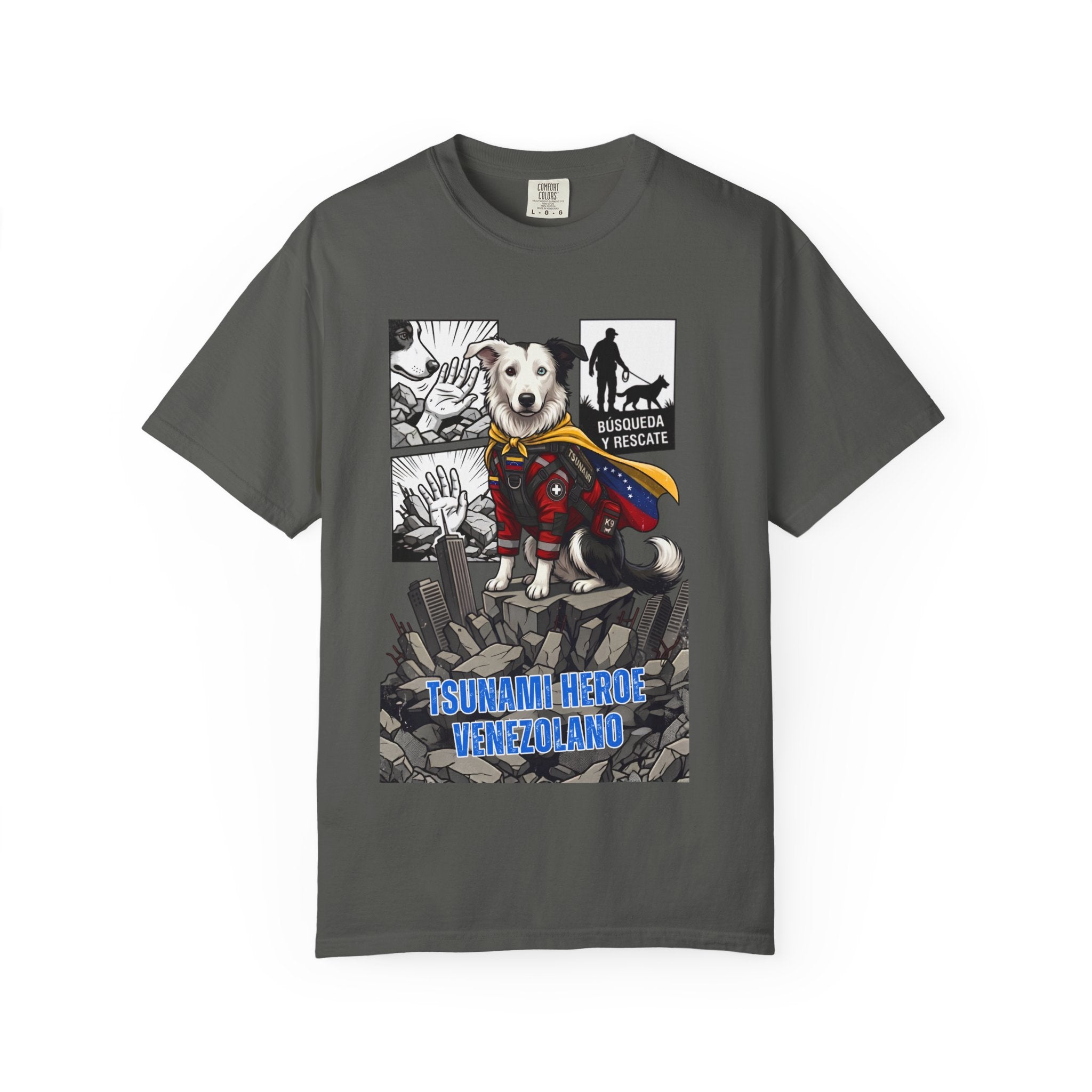 T-Shirt — 'Tsunami Hero Venezuela' Rescue Dog Graphic Tee