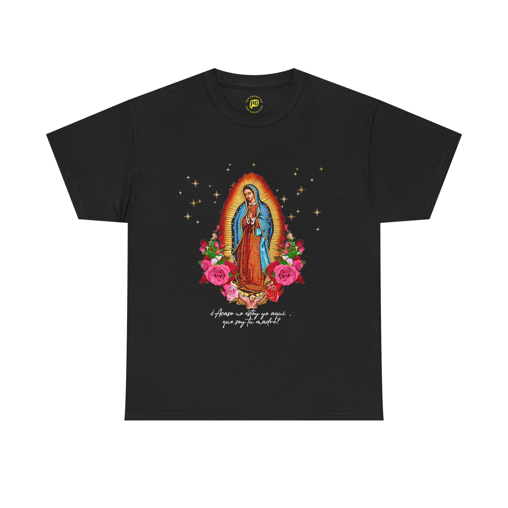 Virgin of Guadalupe T-Shirt — Nuestra Señora de Guadalupe Floral Devotional Tee