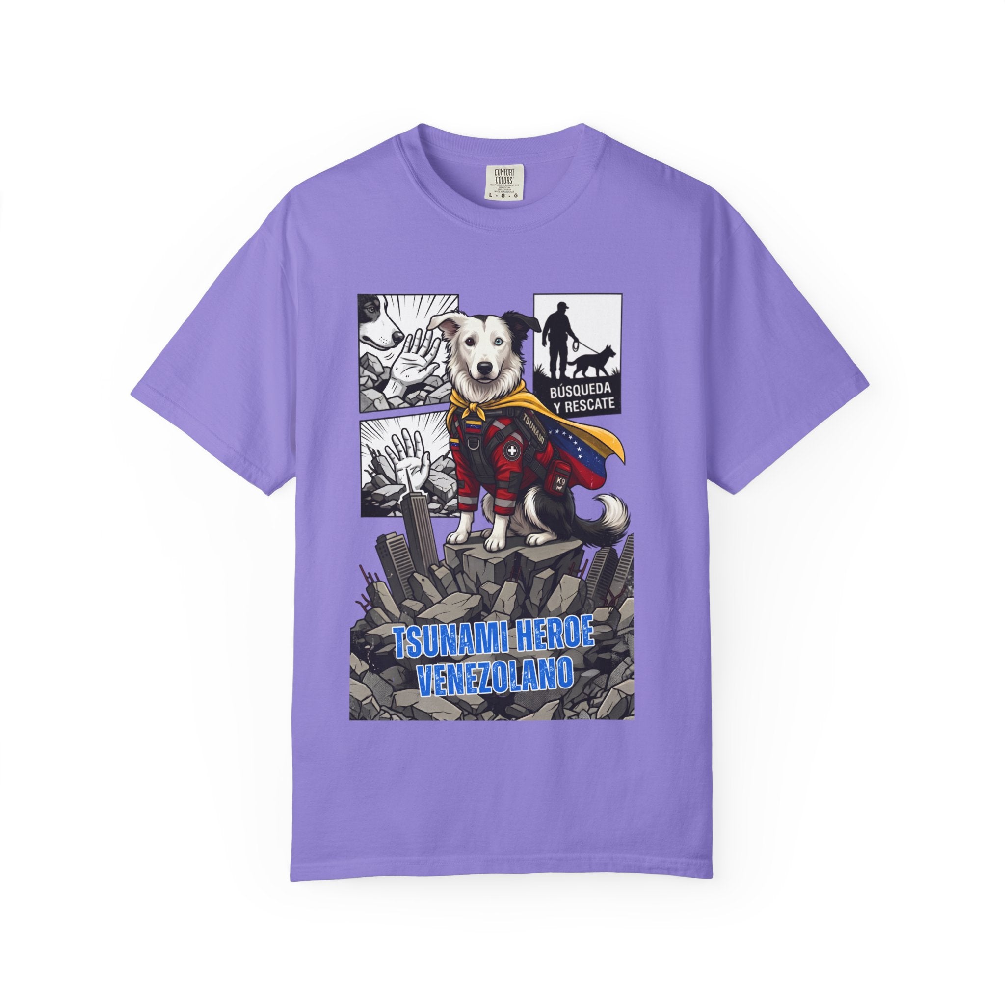 T-Shirt — 'Tsunami Hero Venezuela' Rescue Dog Graphic Tee