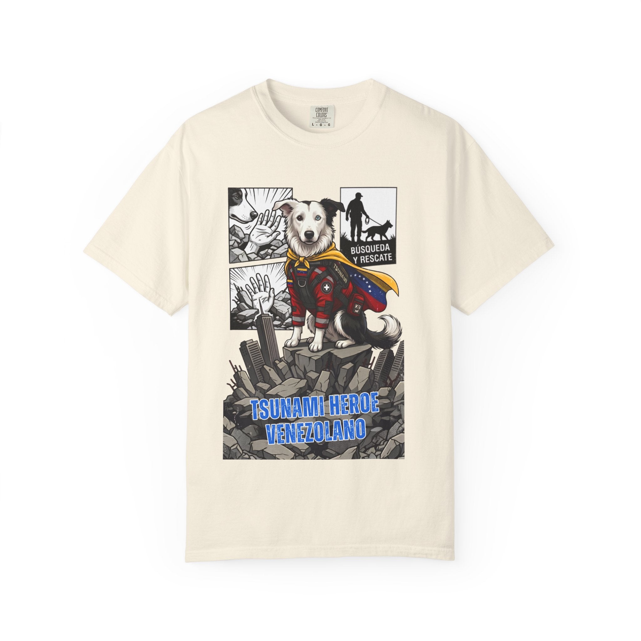 T-Shirt — 'Tsunami Hero Venezuela' Rescue Dog Graphic Tee