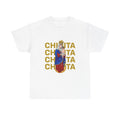 Virgin Mary Religious Tee — "Chinita" Repeat Retro Devotional T-Shirt