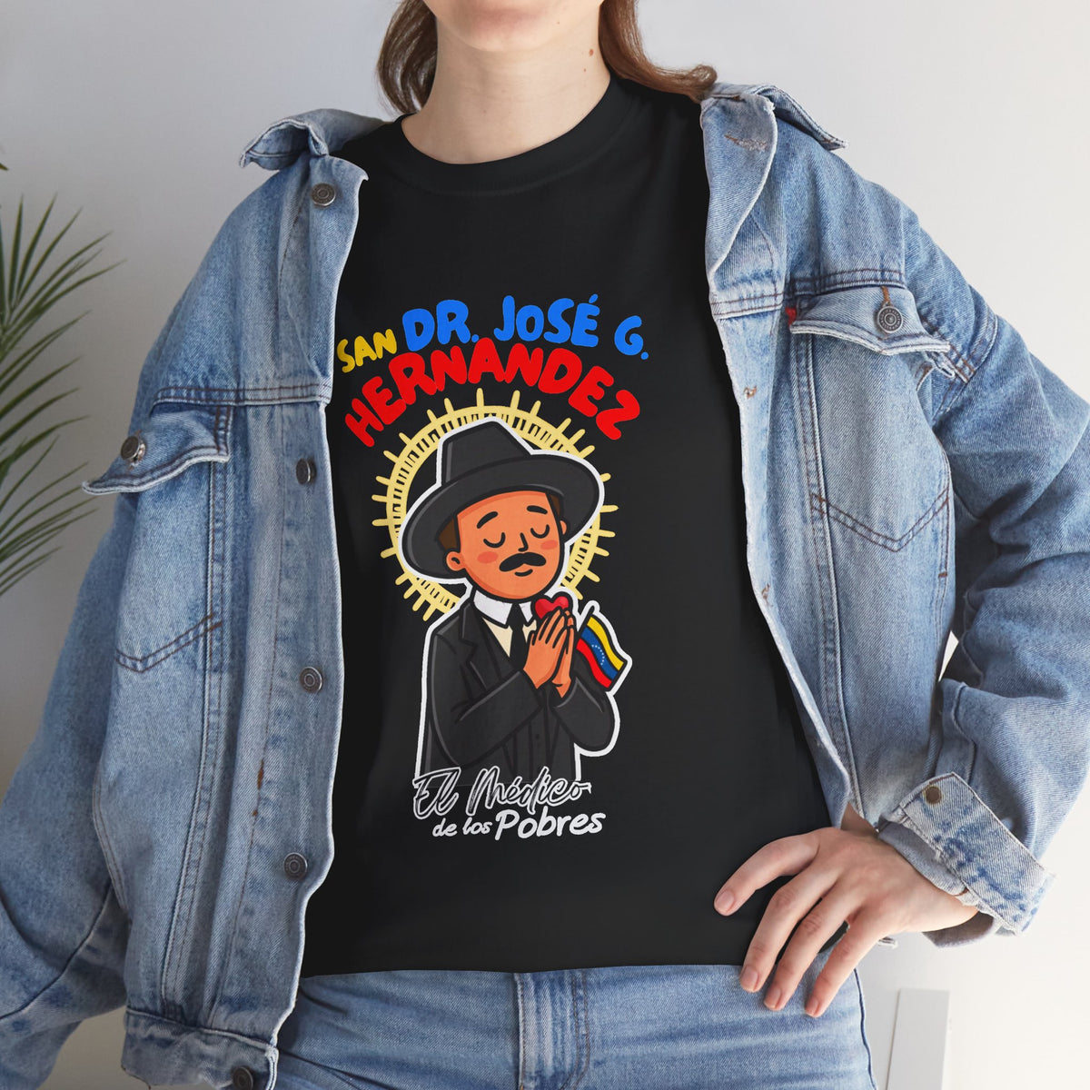 San Jose Gregorio Hernandez Venezuela Saint Tee — Retro Catholic Saint Graphic T‑Shirt