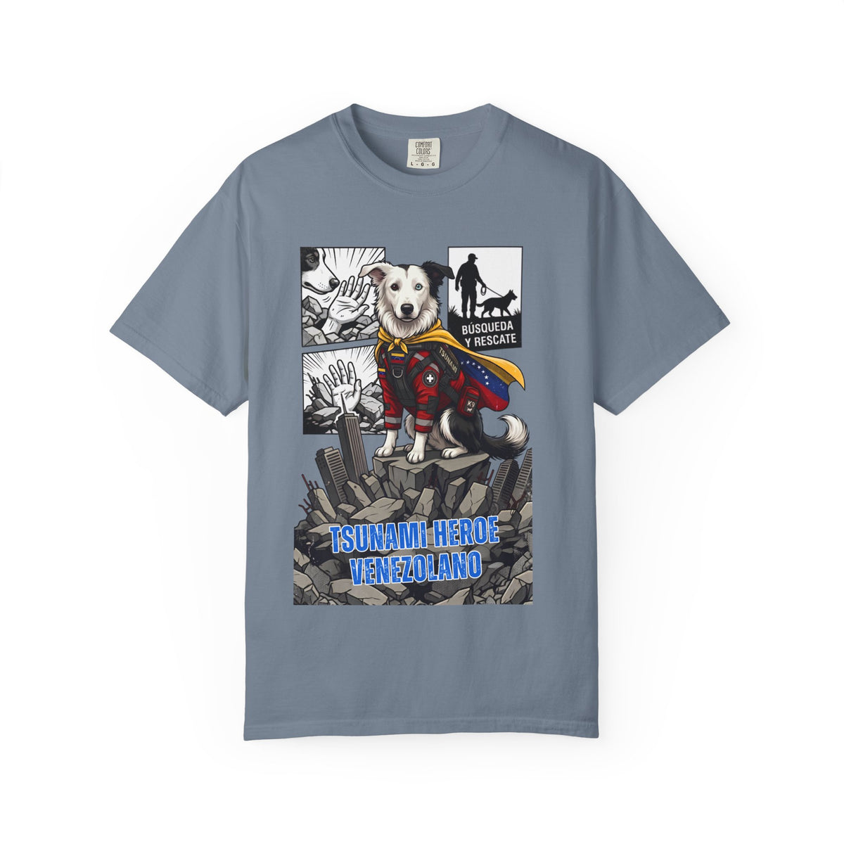 T-Shirt — 'Tsunami Hero Venezuela' Rescue Dog Graphic Tee