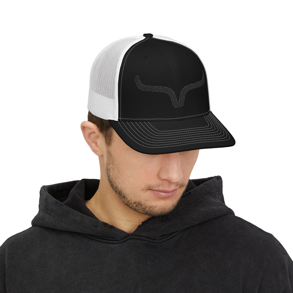 Trucker Cap — Rustic Longhorn Logo Snapback