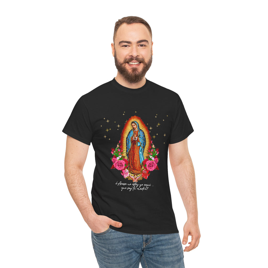 Virgin of Guadalupe T-Shirt — Nuestra Señora de Guadalupe Floral Devotional Tee