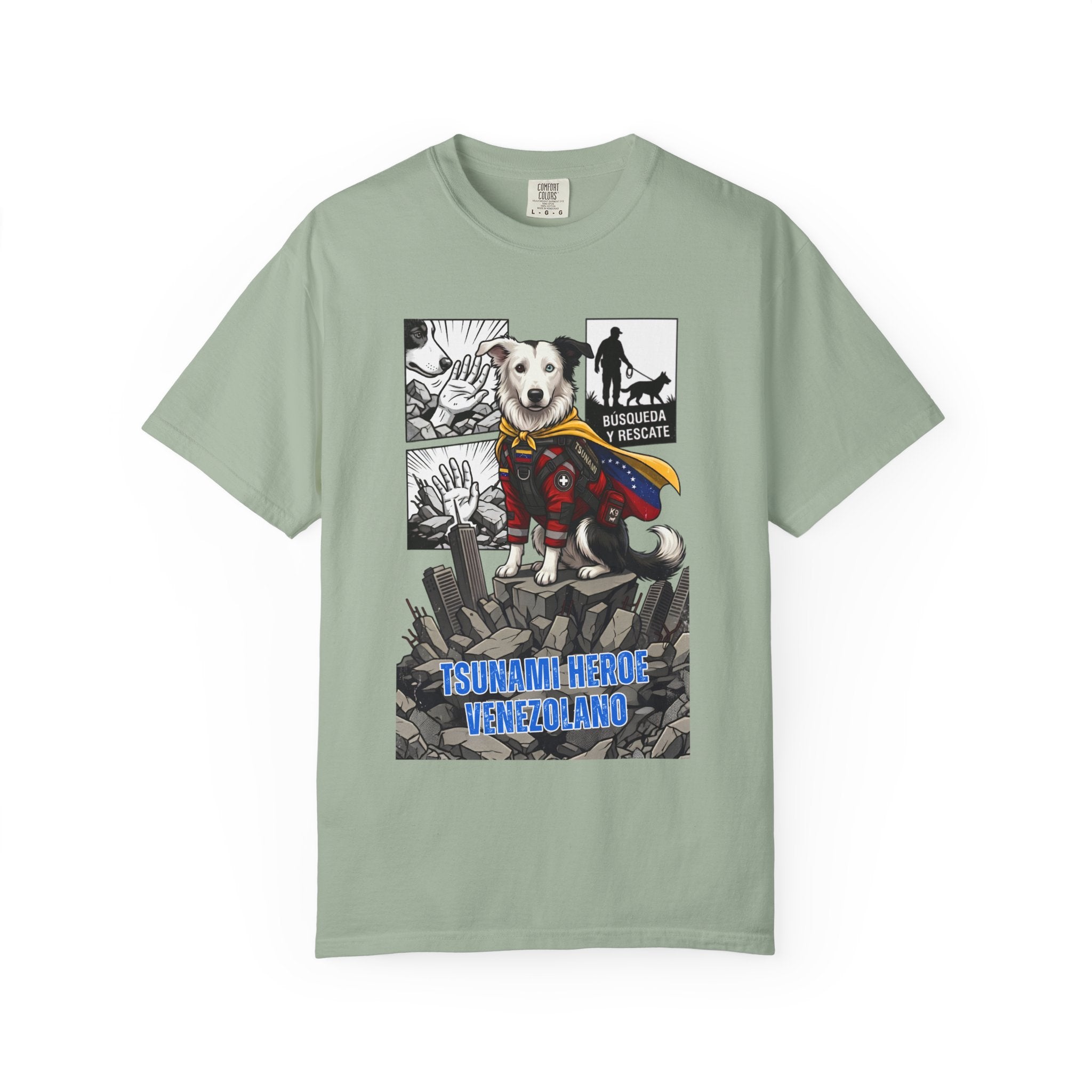 T-Shirt — 'Tsunami Hero Venezolano' Superdog Graphic Tee