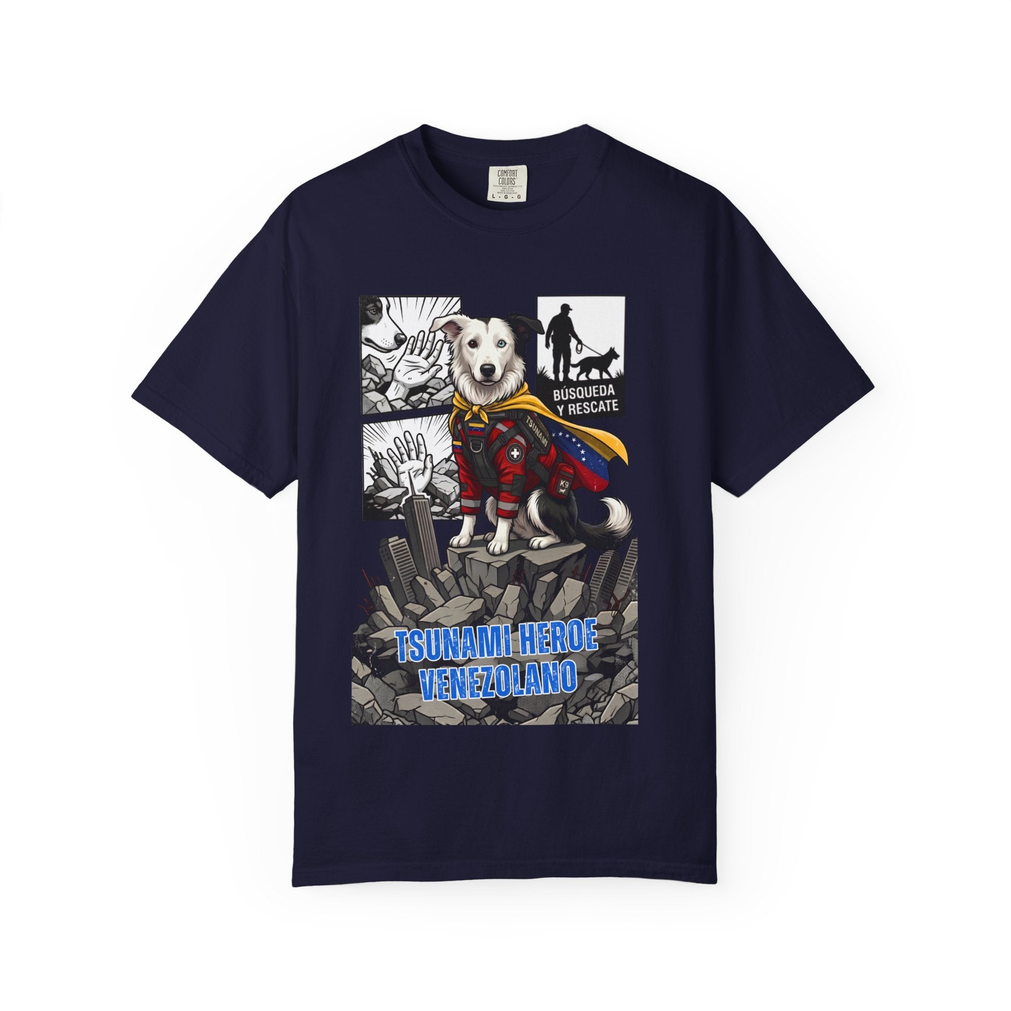 T-Shirt — 'Tsunami Hero Venezuela' Rescue Dog Graphic Tee