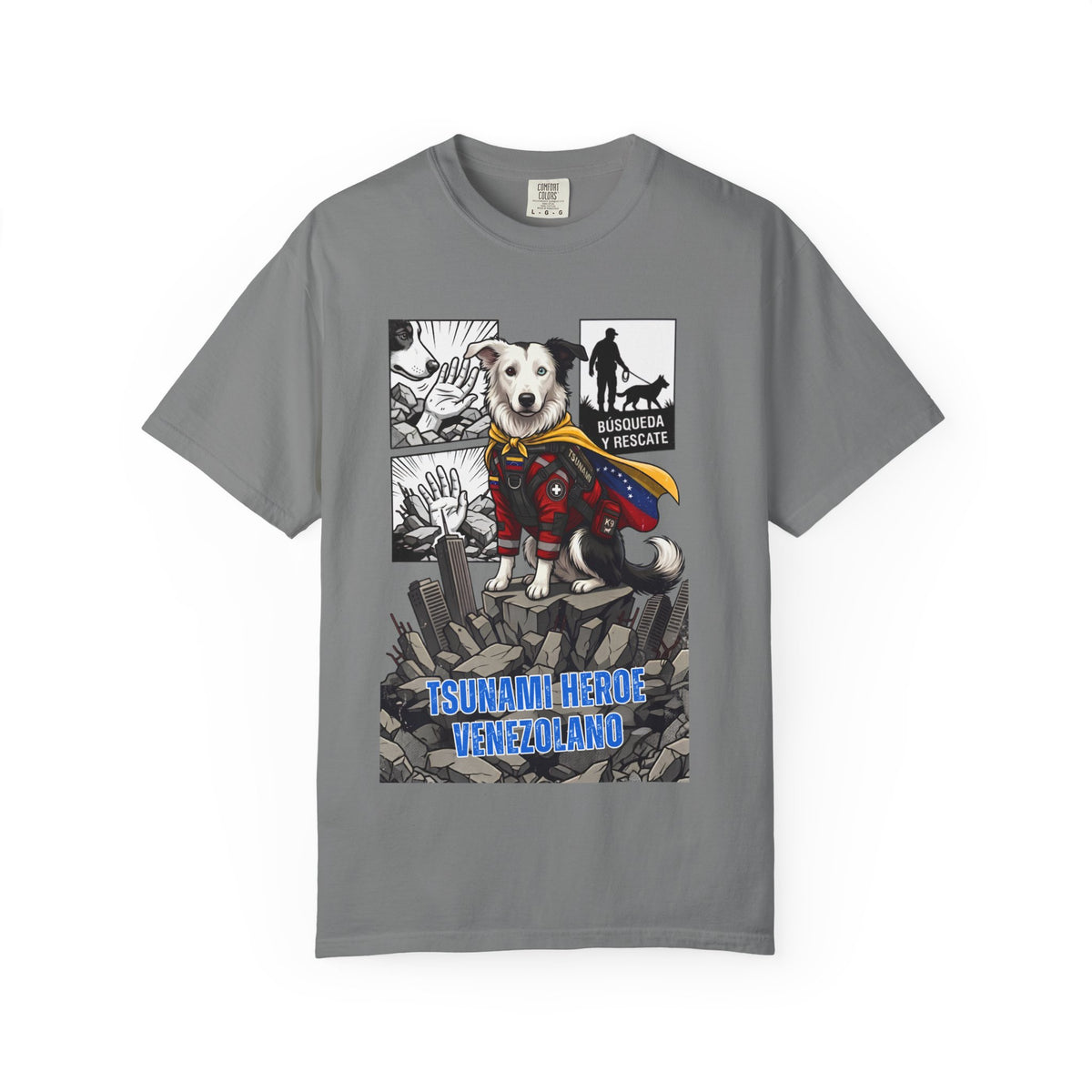T-Shirt — 'Tsunami Hero Venezuela' Rescue Dog Graphic Tee