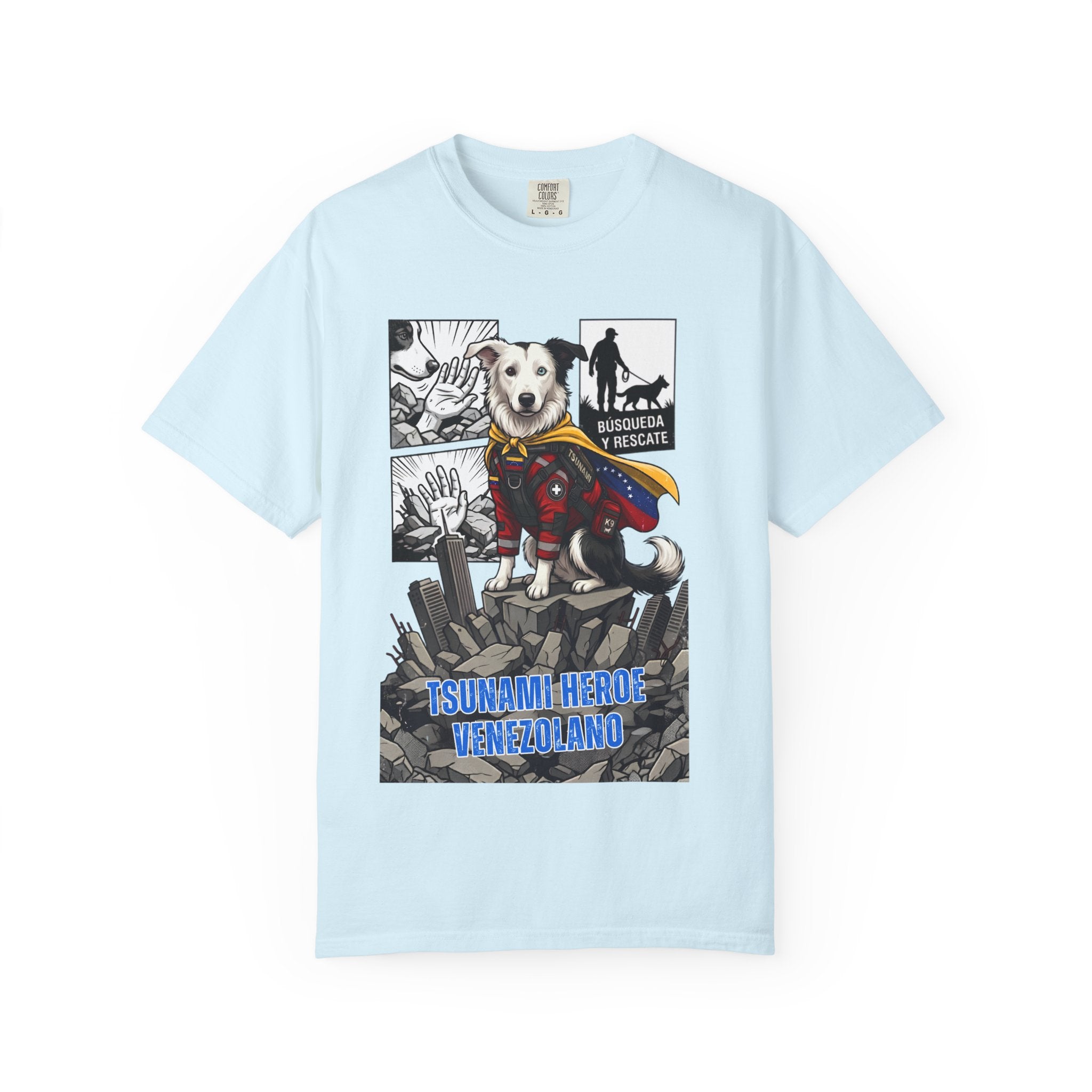 T-Shirt — 'Tsunami Hero Venezuela' Rescue Dog Graphic Tee