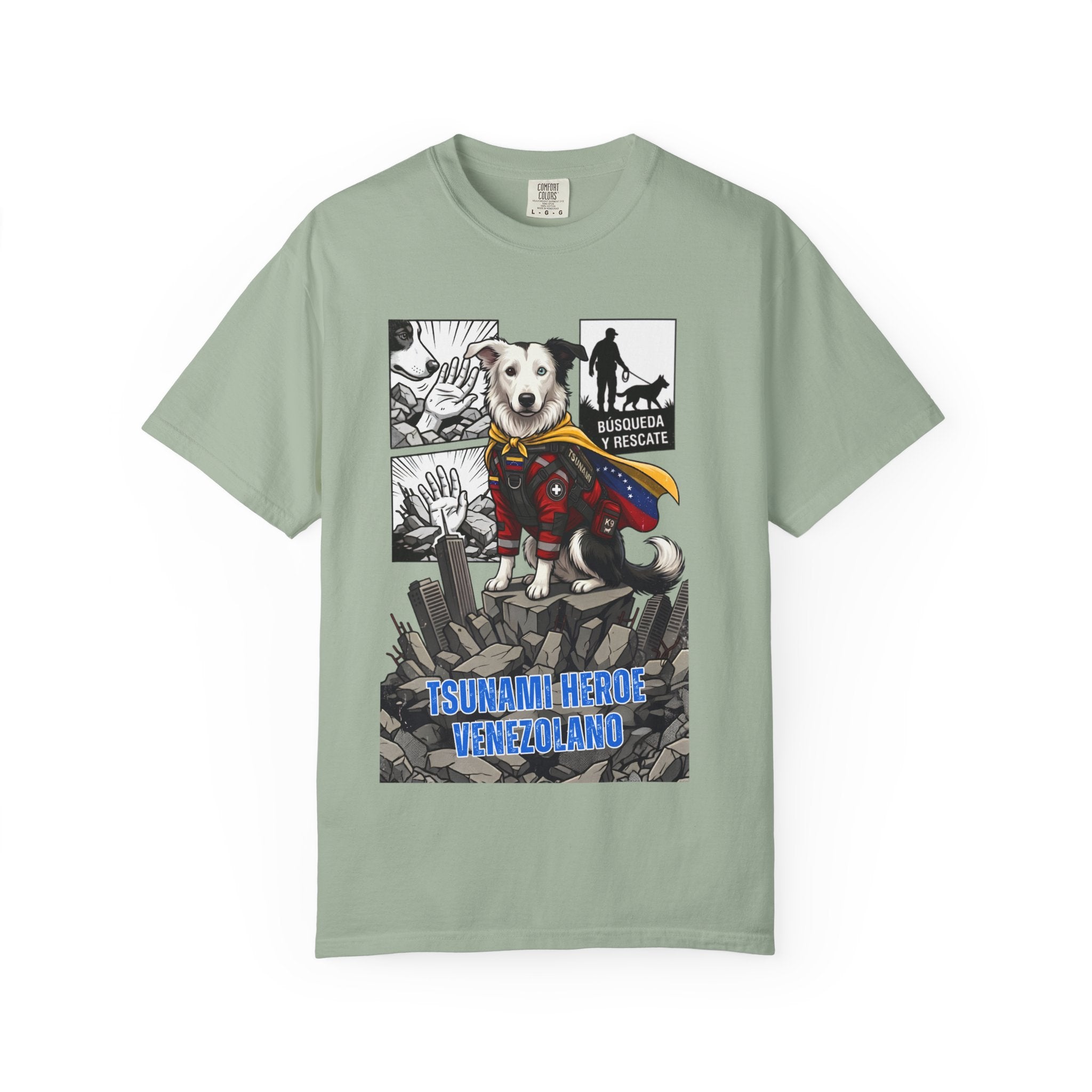 T-Shirt — 'Tsunami Hero Venezuela' Rescue Dog Graphic Tee