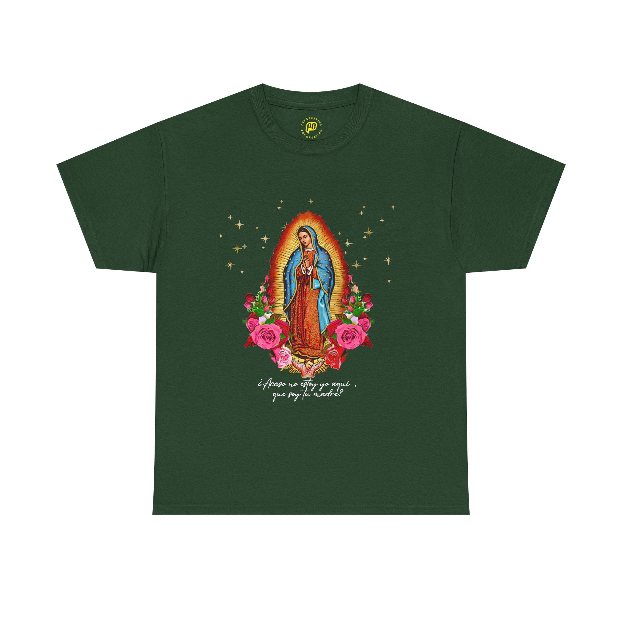 Virgin of Guadalupe T-Shirt — Nuestra Señora de Guadalupe Floral Devotional Tee