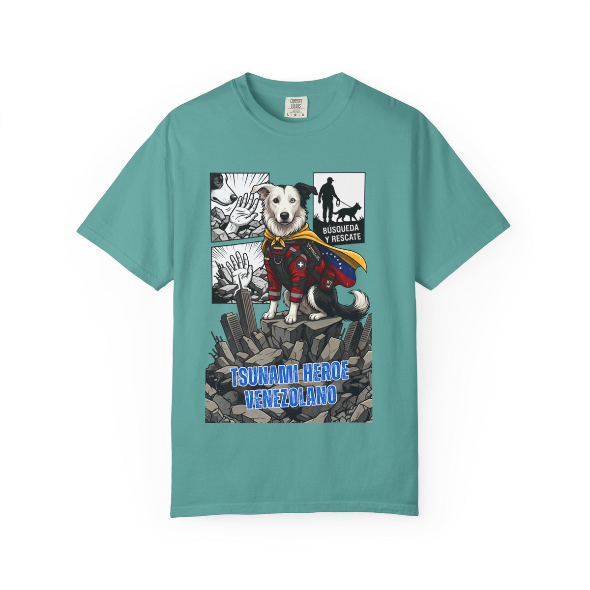 T-Shirt — 'Tsunami Hero Venezuela' Rescue Dog Graphic Tee