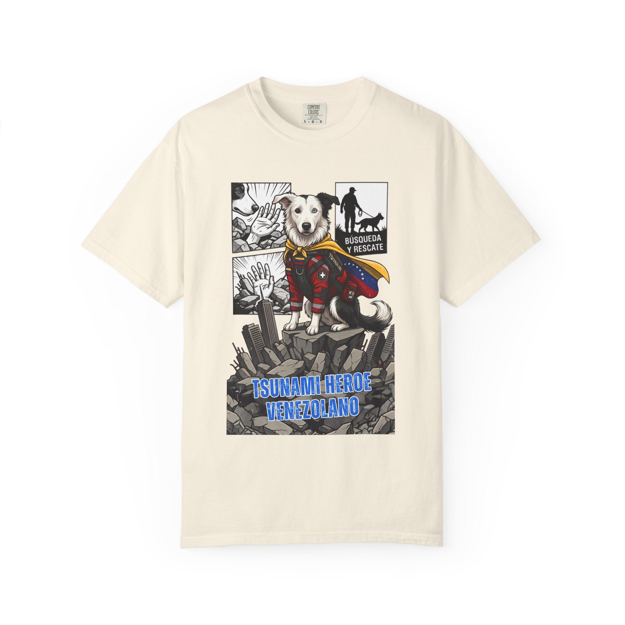 T-Shirt — 'Tsunami Hero Venezolano' Superdog Graphic Tee